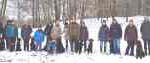 Wurftreffen im Schnee
